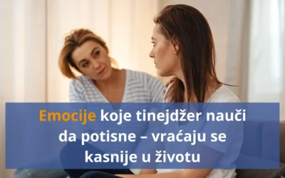 Emocije koje tinejdžer nauči da potisne – vraćaju se kasnije u životu