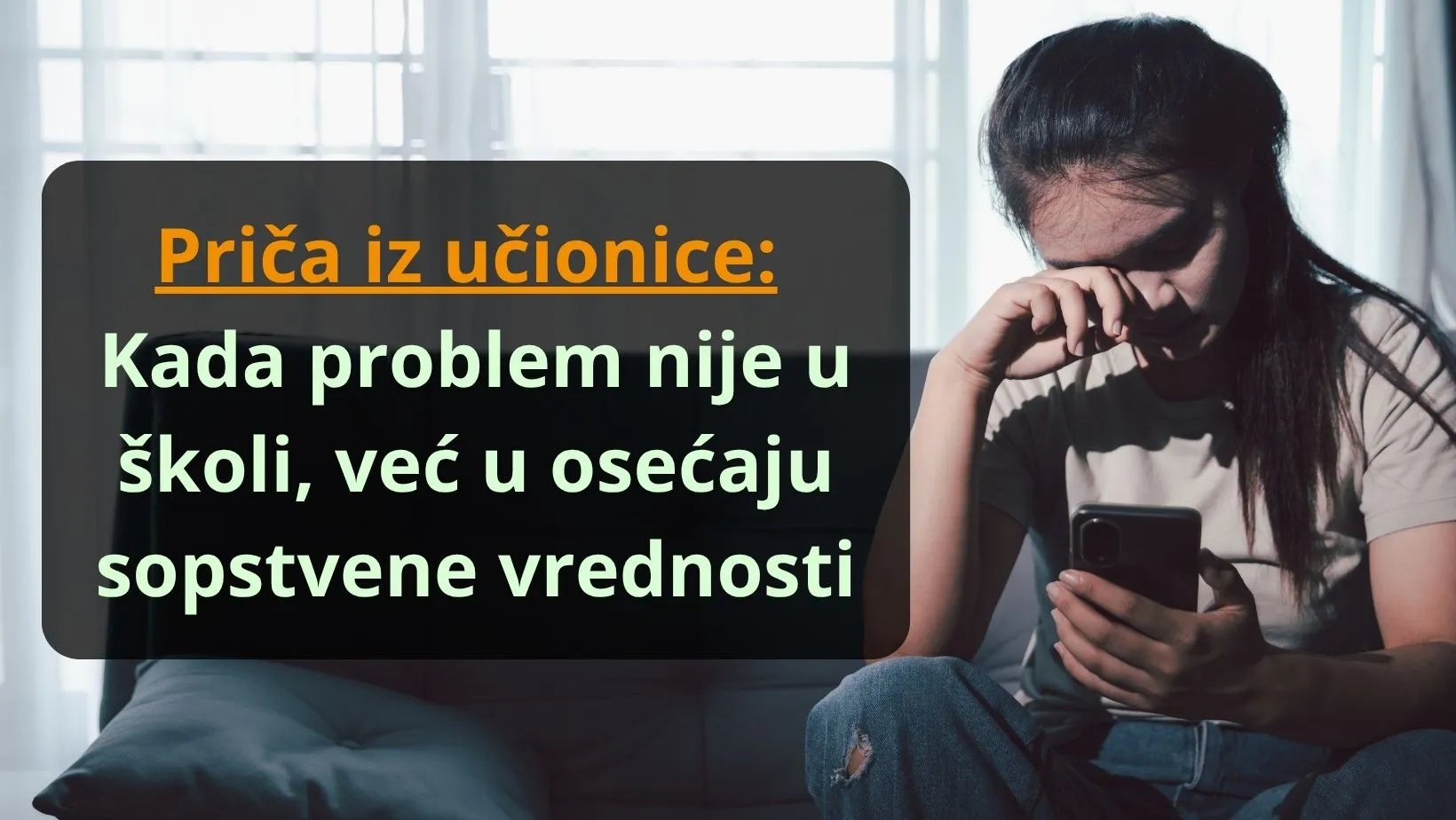 Priča iz učionice: Kada problem nije u školi, već u osećaju sopstvene vrednosti